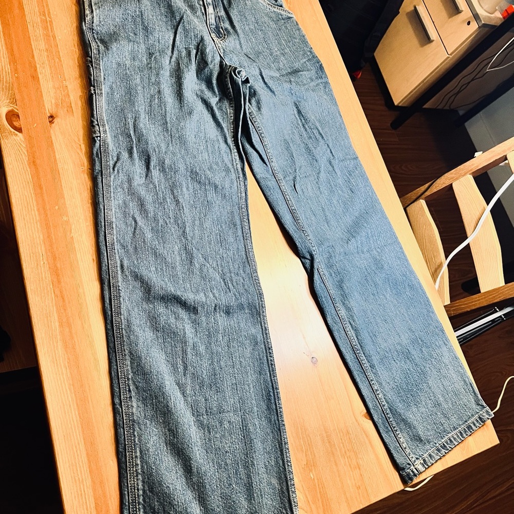 George Men's Straight Blue Jeans